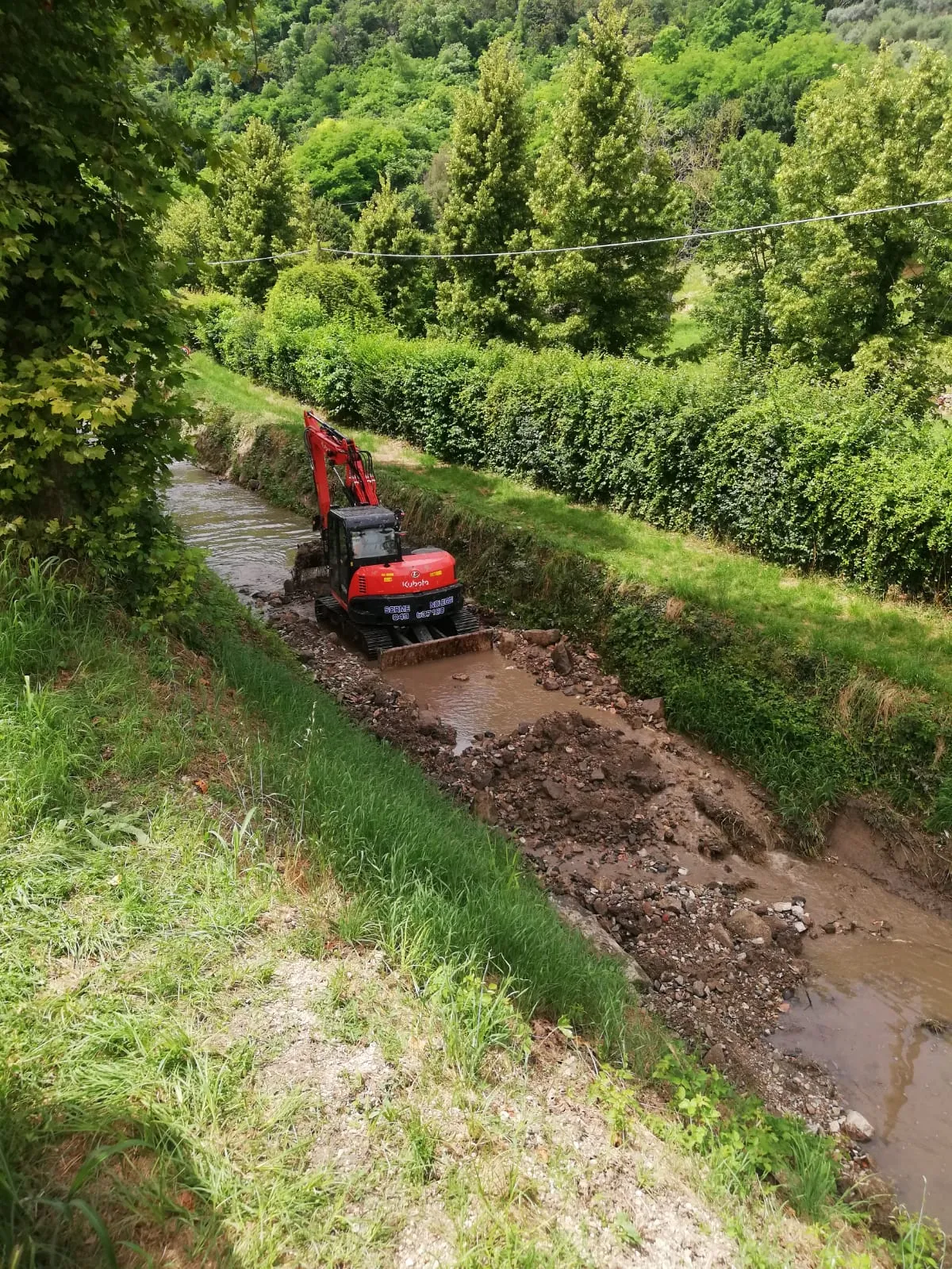 Colli Euganei: intervento di somma urgenza per ripristinare la sicurezza idraulica