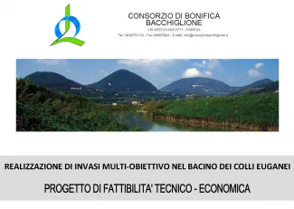 Colli Euganei: presentato ai Comuni il progetto per la realizzazione di invasi multi - obiettivo